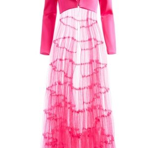 NWT Alice + Olivia Everly Tulle Blazer in the color Candy